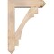 Ekena Millwork Merced Arts and Crafts Smooth Bracket w/ Offset Brace, Douglas Fir, 7 1/2"W x 30"D x 42"H BKT0806X30X42MRC03SDF - alternate 3